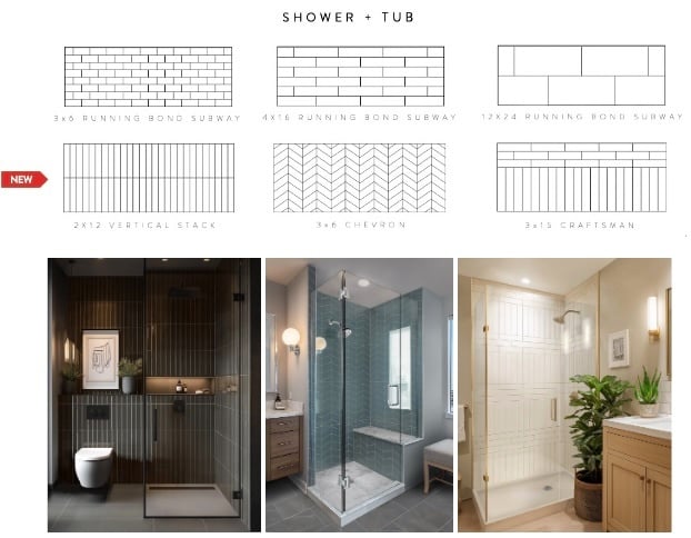 Six3Tile Shower Patterns 2 Six3Tile Shower Patterns 2
